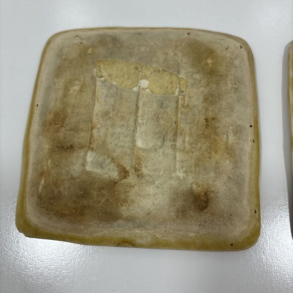 Nevco Hand Decorated Ceramic Floral Ash Tray Japan Trinket Dish Lot Of 2 - Picture 5 of 6